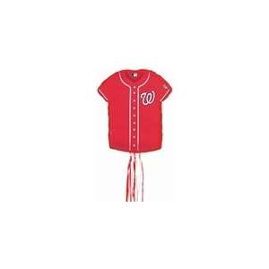   Nationals Baseball   Shirt Shaped Pull String Pinata: Toys & Games