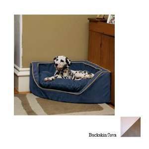   23075 Small Luxury Corner Pet Bed   Buckskin Java