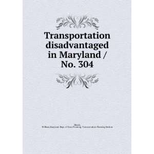   Maryland. Dept. of State Planning. Transportation Planning Section