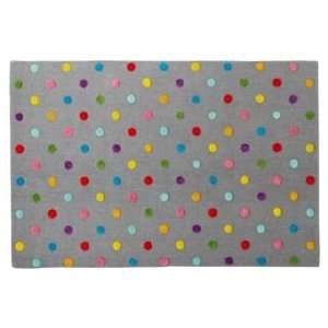    Kids Rugs: Kids Multi Color Dot Candy Grey Rug: Home & Kitchen