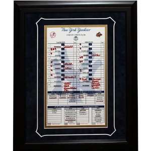   Game Replica Line  Up Card Framed 16x19 Collage