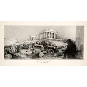 com 1909 Print Renan Acropolis Athens Greece Parthenon Greece Ancient 