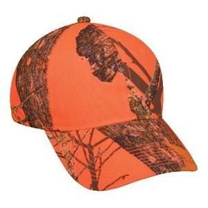 Outdoor Cap Company Inc Mossy Oak Blaze Orange Cap:  Sports 
