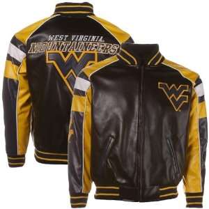  NCAA West Virginia Mountaineers Youth Black 2010 Pleather Full 