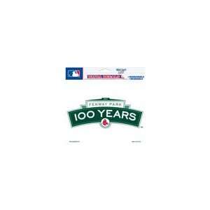  Boston Red Sox Fenway Park 100 Years 5x6 Cling Decal 