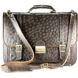  Genuine Ostrich Leather Briefcase / Laptop Case: Jewelry
