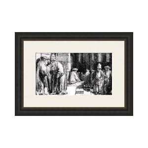   The Synagogue In Amsterdam Engraved By The Artist Framed Giclee Print