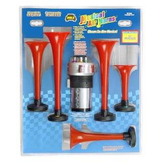 Wolo Model 430 Plastic Five Trumpet Musical Air Horn Kit , Plays 