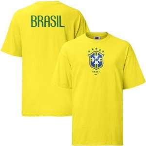  Nike Brazil World Cup Gold World Cup Soccer Federation T 