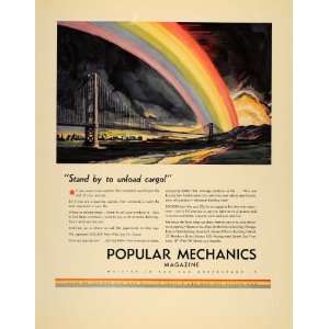   Mechanics Magazine Rainbow Bridge   Original Print Ad