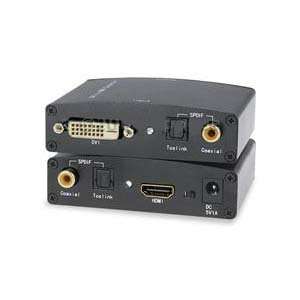   DVI + Audio (SPDIF & Toslink) to HDMI Converter Adapter: Electronics