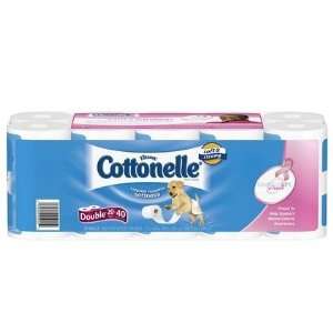  Cottonelle Double Roll (2x Regular), 1 Ply, White 20pk (Pack 