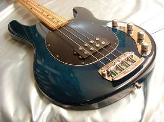 1997 Musicman Stingray Fretless Bass Made In USA Blue Burst w HSC 