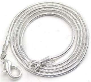 Silver Plated 1mm Snake Chain Necklace Wholesale 100pcs  