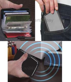 NEW Unisex Aluminum Aluma Credit Card Wallet Money Holder RFID 