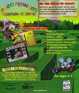 Fred Penners Company Coming PC CD early learning game  