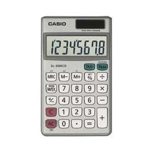  Casio SL300AECO S IH ECO Wallet Style Pocket Calculator 