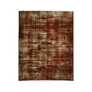  Turkish Overdyed Vintage Color Reform Rug Rust 10 4 x 13 