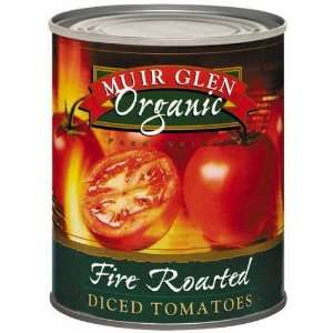 Muir Glen Organic Fire Roasted Dice Tomatoes, 28 Ounce Cans (Pack of 