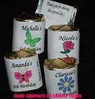 Butterfly ~ Flower ~Rose ~ Daisy ~ Nugget Candy Wrapper Label Favors 