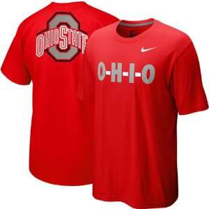  Nike Ohio State Buckeyes Campus Roar T shirt   Scarlet (XX 