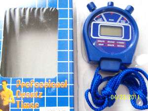 Quartz Stop Watch Sports Timer with Neck Cord  