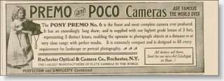 1901 Premo & Poco cameras Rochester Optical & Camera AD  