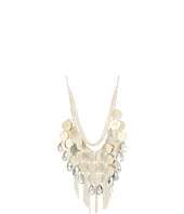 Chan Luu 11 Necklace w/ Chain Fringe & Crystal Embellishments