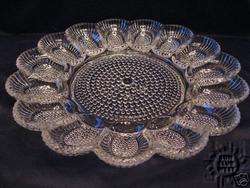Depression Glass Indiana Deviled Egg Plate Dish Trays  