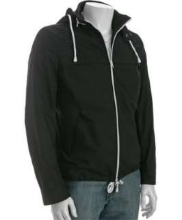 Paul Smith PS black cotton zip front hooded jacket   