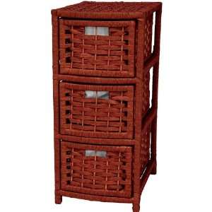  Natural Fiber Occasional Chest   Three Drawer  MHGNY: Home 