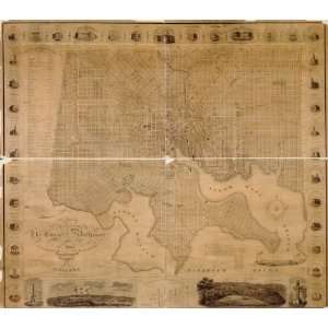  1822 map of Baltimore, Maryland