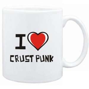  Mug White I love Crust Punk  Music: Sports & Outdoors