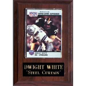 Dwight White 4 1/2x 6 1/2 Cherry Finished Plaque