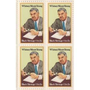 Whitney M Young Black Heritage Set of 4 x 15 Cent US Postage Stamps 