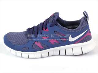 Nike Free Run 2.0 (GS) Blue Recall/White Vivid Grape Imperial Purple 