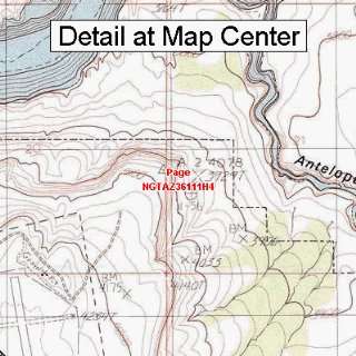   Quadrangle Map   Page, Arizona (Folded/Waterproof)