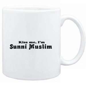 Mug White KISS ME, Im Sunni Muslim Religions  Sports 