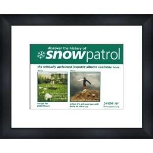   Snow Patrol   Custom Framed Original Ad   Framed Music Poster/Print