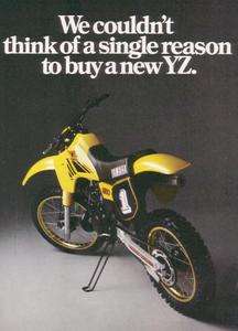 1984 1985 Yamaha YZ250 New Plastic Kit YZ 250 AHRMA VMX   Look!  