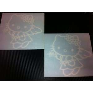  1 Pair Hello Kitty Angel Style Racing Car Decal Sticker 