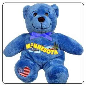  Minnesota Symbolz Plush Blue Bear Stuffed Animal: Toys 