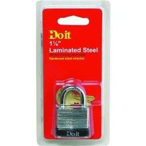  Do it Laminated Steel Padlock, 1 1/8 LAMINATED PADLOCK 