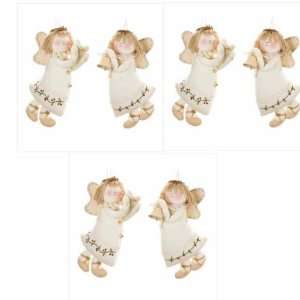  Angels Christmas Tree Ornaments 6 Pc: Home & Kitchen