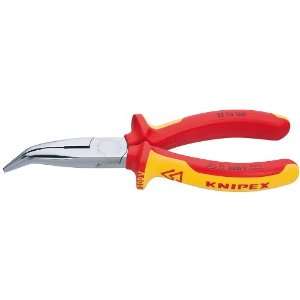  Knipex 2526160 Angled Chain Nose Pliers with Cutter, 1000 
