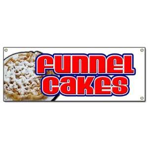  FUNNEL CAKES  Outdoor Vinyl Banner  cake concessions sign 