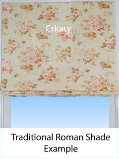 New Custom Made Roman Shades with Your Fabric  