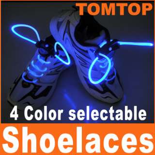 LED Light Up Shoe Shoelaces Flashing shoestring Glow  