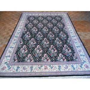   14 HAND KNOTTED PERSIAN KASHAN DESIGN ORIENTAL RUG 