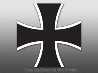German Iron Cross Sticker   decal bumper germany europe  